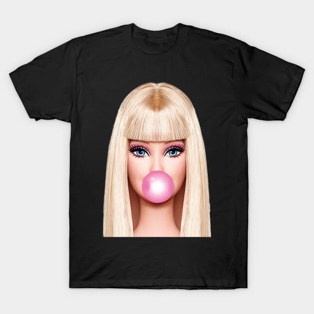 Barbie Bubblegum T-Shirt by PengellyArt